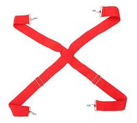 TOYANDONA Adjustable Red Snare Drum Strap Sling Double Shoulder Percussion Drum Belt for Marching Band Instruments