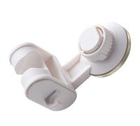 TOYANDONA Adjustable Shower Head Holder Bracket Abs Material , Relocatable and Not Easy to Fall with Suction Cup with Hook Suitable for Bathroom Daily Use for Bath Ball and Towels