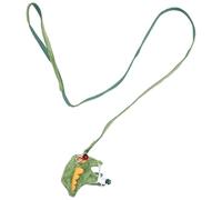 TOYANDONA Adjustable Small Pet Harness and Leash Set for Ferrets and Kittens, Wear-resistant Dragon Design Traction Rope with Bell, Green Stegosaurus Style for Secure Walking Random Color