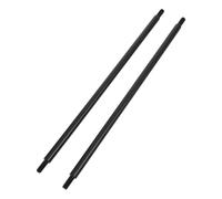 TOYANDONA Adjustable Subwoofer Poles Height Adjustable from 9.76' to 12.44'' 2pcs with M6 Threaded Mount Metal Construction with Matte Black Finish, Stable Performance for Dj Booth and Bar
