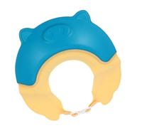TOYANDONA Adjustable Waterproof Bathing Shampoo Hat with Ear Protection, ’s Shower Cap in Yellow and Blue for Hair Washing and Bath Safety