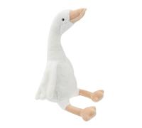 TOYANDONA Adorable White Goose Plush Doll Soft Stuffed Animal with Fabric and PP Cotton Filling Comfortable Hand Feel Birthday Gift and Home Plaything