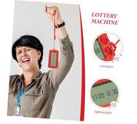 TOYANDONA AI Algorithm Portable Lottery Number Picker with Probability Selector Lightweight Double Lottery Machine for Lucky Number Drawing Fun Party Game for All Ages