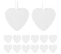 TOYANDONA Air Freshener Blanks Heat Transfer Sheets Heart Shape Sublimation Made of White Felt with Elastic Straps Multi-functional for DIY Projects for Car and Home Aroma