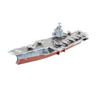 TOYANDONA Aircraft Carrier Model Building Kit DIY Puzzle for Adults and Paper Assembly for Family Bonding Educational Brain Teaser with Detailed Enterprise Carrier Design