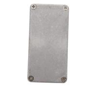 TOYANDONA Aluminium Guitar Pedal Enclosure, Diecast Stomp Case Replacement for Effects Pedals, Silver, Polished Surface, Practical Use for Guitar Accessories