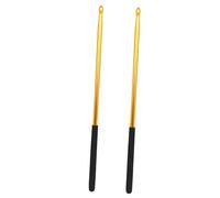 TOYANDONA Aluminum Alloy Drum Sticks Solid Jazz Drumsticks for Adults Percussion Sticks Waterdrop Head for Drumming Practice Professional Drum Accessories