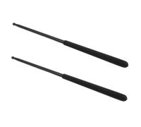 TOYANDONA Aluminum Alloy Metal Drumsticks Lightweight Black Jazz Drum Sticks for Rock Drumming Group Percussion Practice Beginner and Professional Drummers