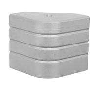 TOYANDONA Aluminum Pontoon Deck Corner Cap Boat Rail End Cover Anti-slip Protective Guard for Dock Safety and Replacement Stylish Silver Accessory