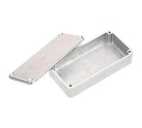 TOYANDONA Aluminum Stomp Box Pedal Enclosure 1590g 100x50x26mm Metal Guitar Effect Case Sturdy Pedal Board Accessory for Electric Guitar