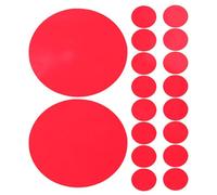 TOYANDONA Ambient Light Gel Stickers Red 25pcs PET Film for LED Ceiling Spotlight with Color Correction Function, Ideal for Curved Furniture and Exhibition Lighting