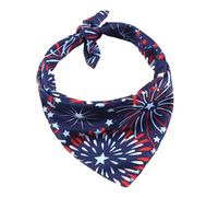 TOYANDONA American Flag Dog Bandana Pet Scarf in Polyester with Unique Printed Design, Keeps Dog Clean and Comfortable, Easy to Clean, Gift for Furry Friend Or Party Accessory