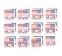TOYANDONA American Flag Tattoos Sticker Plastic 25pcs Removable and Washable Decorative Stickers for Soccer Party Decor for Party Supplies and Face Decoration