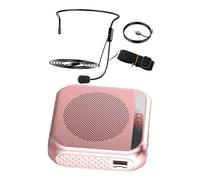 TOYANDONA Amplifier Small Rechargeable Portable LED Display Voice with Compact Wireless Microphone Speaker System Versatile Plastic and for Teachers and Tour Guiding Speeches