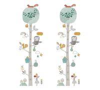 TOYANDONA Animal Tree Height Stickers for Boys and Girls Creative Cartoon Growth Chart Wall Sticker Forest Theme Decor for Nursery