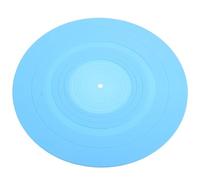 TOYANDONA Anti-static Silicone Turntable Platter Mat Blue Vinyl Record Protective Pad for Phonograph Shock Absorption Vibration Reduction and Scratch Prevention Record Players