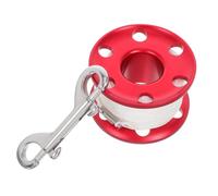 TOYANDONA Anti-tangle Aluminum Alloy Scuba Spool Dive Reel with Line and Hook Lightweight Finger Spool for Snorkeling Underwater Fishing Exploration and Professional Water Activities