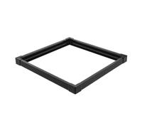 TOYANDONA Aquarium Edge Protector Strip with Double-layer Sliding Top Edge Guard for 40x40cm Fish Tank Glass, Black Protective Cushion and Connector for 5-6mm Aquarium Walls