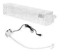 TOYANDONA Aquarium Hanging Drip Box with Water Pump, Acrylic Fish Tank Filter Box, Allows Water Flowing like Waterfall, Forms Ecological Cycle, for Office Aquarium Use