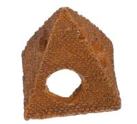 TOYANDONA Aquarium Supplies Vivid Fish Accessories Pyramid Cave for Fish Tank Shrimp Hideout Decor