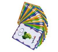 TOYANDONA Arabic Alphabet Flash Cards Educational Sensory Learning for Preschool Boys Early Childhood Training Non Reflective Gift