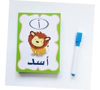 TOYANDONA Arabic Words Flash Cards for Kindergarten Cognitive Learning with Alphabet Cards Eye-hand Coordination and Visual Development Educational Tool for Early Childhood