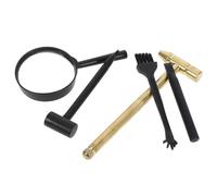 TOYANDONA Archaeology Tool Set Gemstone Excavation Kit with Geologist Hammer Brush Magnifier for and Pretend Play Safe Design for Indoor and Outdoor Exploration