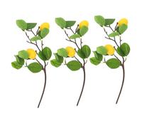 TOYANDONA Artificial Branches 3pcs with Realistic Visual Experience Plastic Cutting Branches and and Festive Atmosphere for Home Decor for Art Decoration