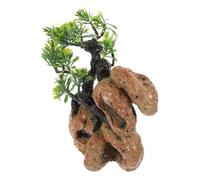TOYANDONA Artificial Tree Branches Reptile Climbing Decor Simulated Resin Plant Figurine for Fish and Reptile Tank Decoration Realistic Shape Lightweight Ornament for Aquarium Terrarium
