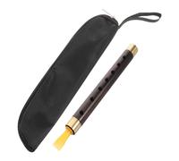 TOYANDONA Artisan Flute a Key, Handmade Precision Brass Folk Music Instrument with Pure Melodic Tone, Portable Flute for Traditional Music Performances and Cultural Performances