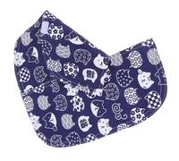 TOYANDONA Automatic Cat Litter Box Curtain for Self-cleaning Litter Pan Cotton Linen Door Curtain Replacement Accessory Blue Panel Suitable for Smart Cat Toilet