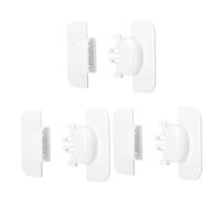 TOYANDONA Baby Safety Cabinet Locks Child Proof Adhesive Baby Guard Lock Set White 3pcs for Kitchen Drawer Cupboard Refrigerator Safety Proofing