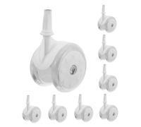TOYANDONA Baby Walker Caster Wheels Replacement Parts for Infant Walkers and Strollers, 8pcs Universal Plastic Front Wheels with Rubber Casters for Baby Mobility Aids and Prams