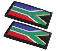 TOYANDONA Backpack Patch Ornament 2pcs South African Flag Applique Patch with Hook and Loop Fastener, Fabric, Decorative Badge for Lively Parties and Enhancing the Experience
