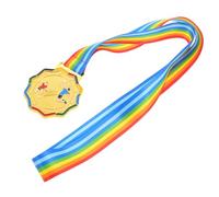 TOYANDONA Badminton Award Medal Gold with Neck Ribbon for Sports Competitions Artistic Craftsmanship Track Medal Display for Runners Elegant Design Prize for Marathon and Contest Winners