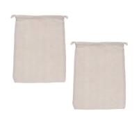TOYANDONA Bags Pouches Bread Storage Drawstring Linen 2pcs Reusable