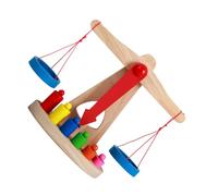 TOYANDONA Balance Scale Educational Montessori Learning for Early Development Interactive Plaything Enhances Creativity Hand-eye Coordination and Balance Understanding