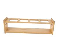 TOYANDONA Bamboo Bottle Rack Lightweight and No Burrs Sturdy Condiment Shelf for Kitchen Small Objects and Sundries Kitchen Wooden Storage Rack and Seasoning Bottle Holder