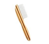TOYANDONA Bamboo Dog Comb for Grooming Pets Smooth Rounded Teeth Flea Comb for Long Short Hair Hair and Lint Remover for Dogs and Cats Comfortable Daily Use Tool