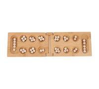 TOYANDONA Bamboo Mancala Chess Board Game for Boys and Intelligence Plaything Educational Brain Training Puzzle