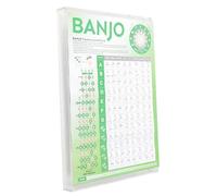 TOYANDONA Banjo Accessory Easy Learning Banjo Chord Chart Tuning Guide for Skill Levels