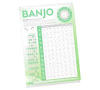 TOYANDONA Banjo Chord Chart Poster Comprehensive Guide for Beginners Featuring Chord Diagrams Finger Techniques Plated for Learning Teaching Banjo Skills