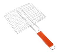 TOYANDONA Barbecue Grill Net Tool Iron Folding Portable Barbecue Net Clamp Gathering High Heat Resistance Strong Bearing Capacity