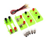 TOYANDONA Basic Electricity Discovery Kit for DIY Physics Experiment Set with Series and Parallel Circuits Educational Science Project for School Lab and Home Learning Safe Stem Teaching