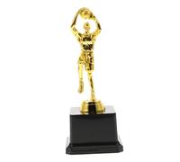 TOYANDONA Basketball Trophy Basketball Player Figure Gold-Look Sturdy Plastic 7.5 * 7.5 * 19cm for Game Competition Keepsake