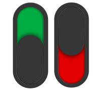 TOYANDONA Bathroom Door Signs 2pcs Sliding Privacy Indicators Pasting Design 10x4cm for Office and Public Toilet