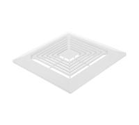 TOYANDONA Bathroom Exhaust Fan Cover Replacement with Spring, Square Abs Vent Grille, Dust and Debris Protection, Easy Installation, White Modern Minimalist Design for Bathroom Ceiling