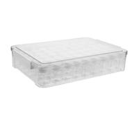 TOYANDONA Bead Organizer Box with Lid, Square Plastic Small Bottle Vial