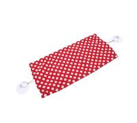 TOYANDONA Bearded Dragon Lizard Hammock Red Polka Dot Canvas Hanging Reptile Sleeping Climbing Hammock for Tank Suction Cups Suitable for Geckos and Bearded Dragons