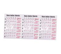 TOYANDONA Beginner's Bass Chord Helper Learning Guide Poster Big Fonts for Easy Practice